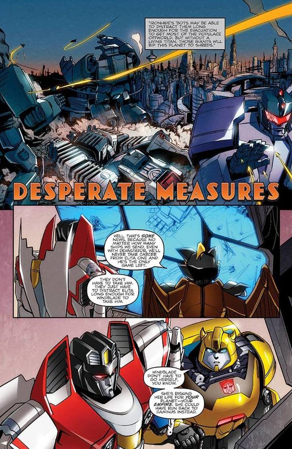 Transformers Till All Are One Issue 7 Three Page Preview   Desperate Measures  (1 of 3)